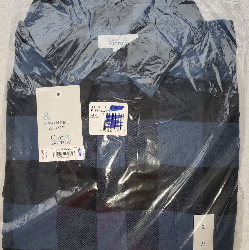 New Men's Woven XL Shrit